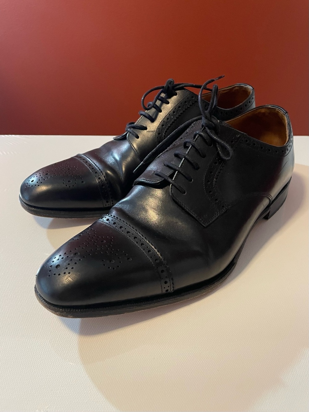 Meermin Men’s Mallorca Goodyear‎ Welted Black Timeless Oxford Dress Shoes